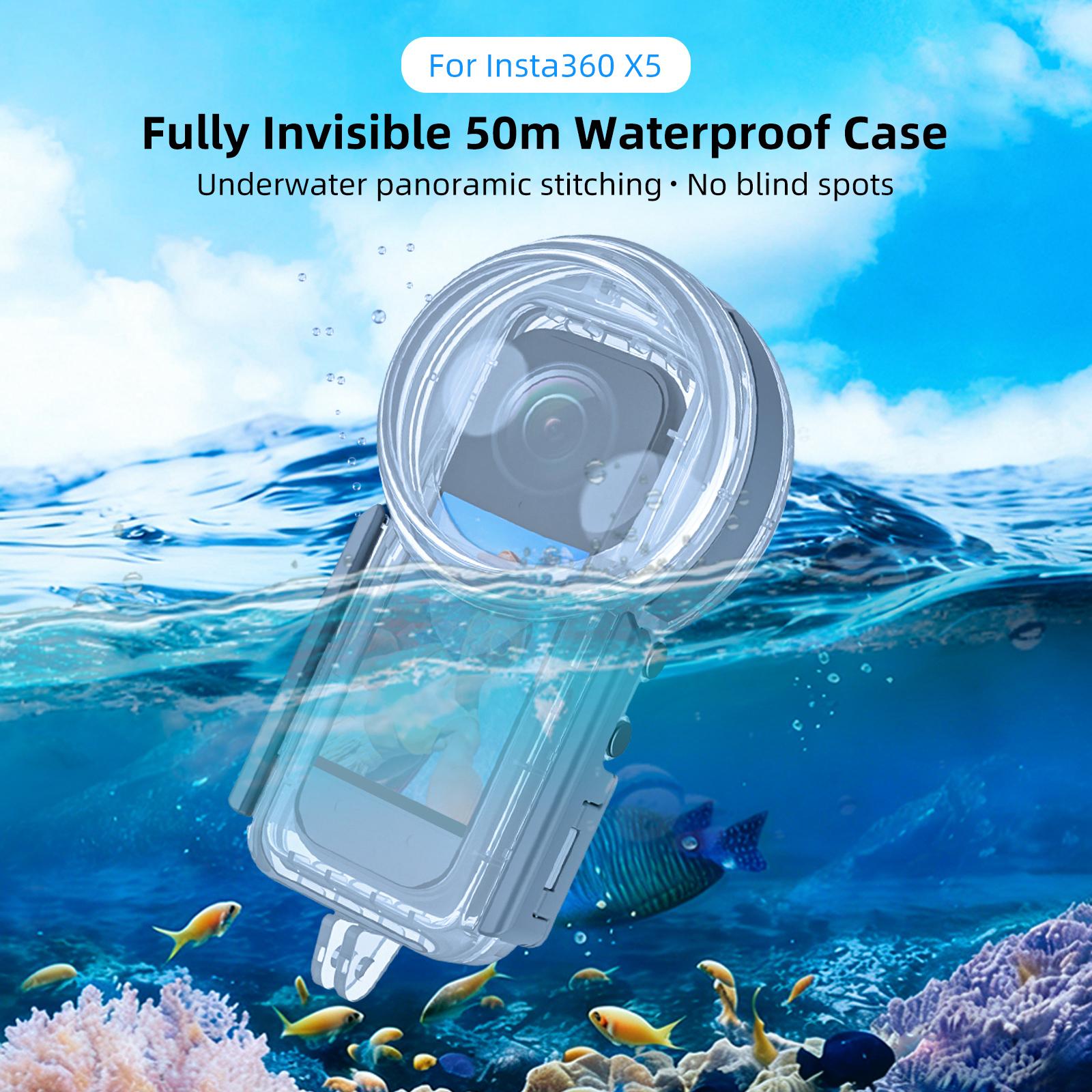 Underwater Camera - PULUZ für Insta360 X5 Schnellverschluss 60m