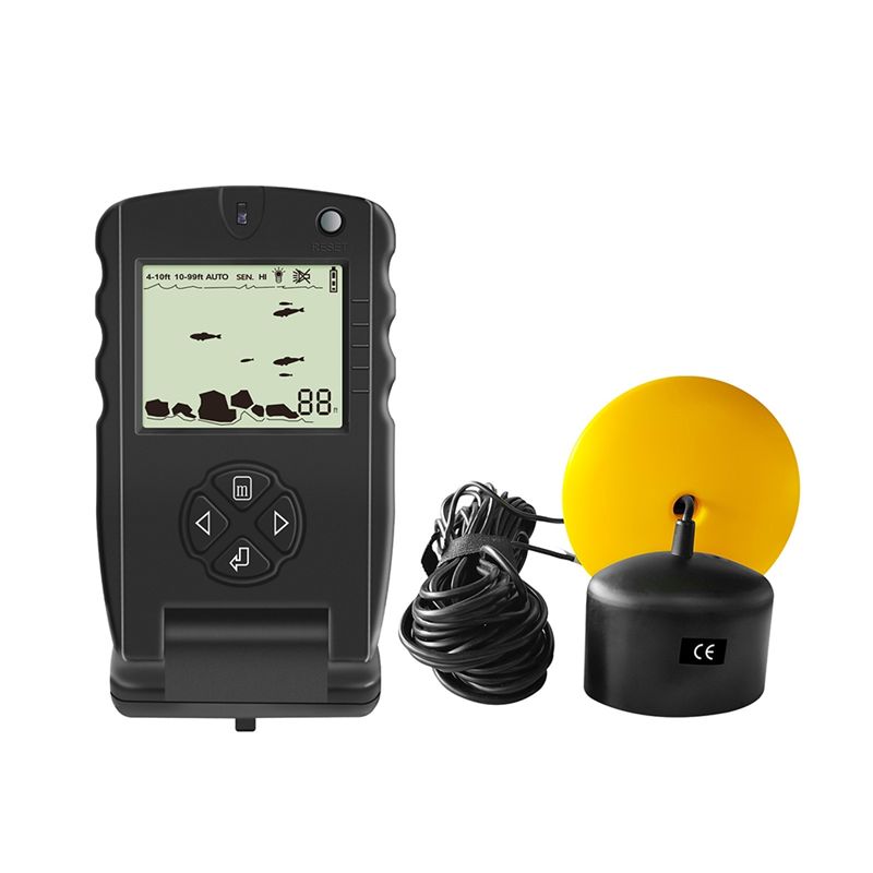 Fish Finder Transducer - Neuer Tragbarer Fischfinder, Eisfischen-Sonar Echolot mit