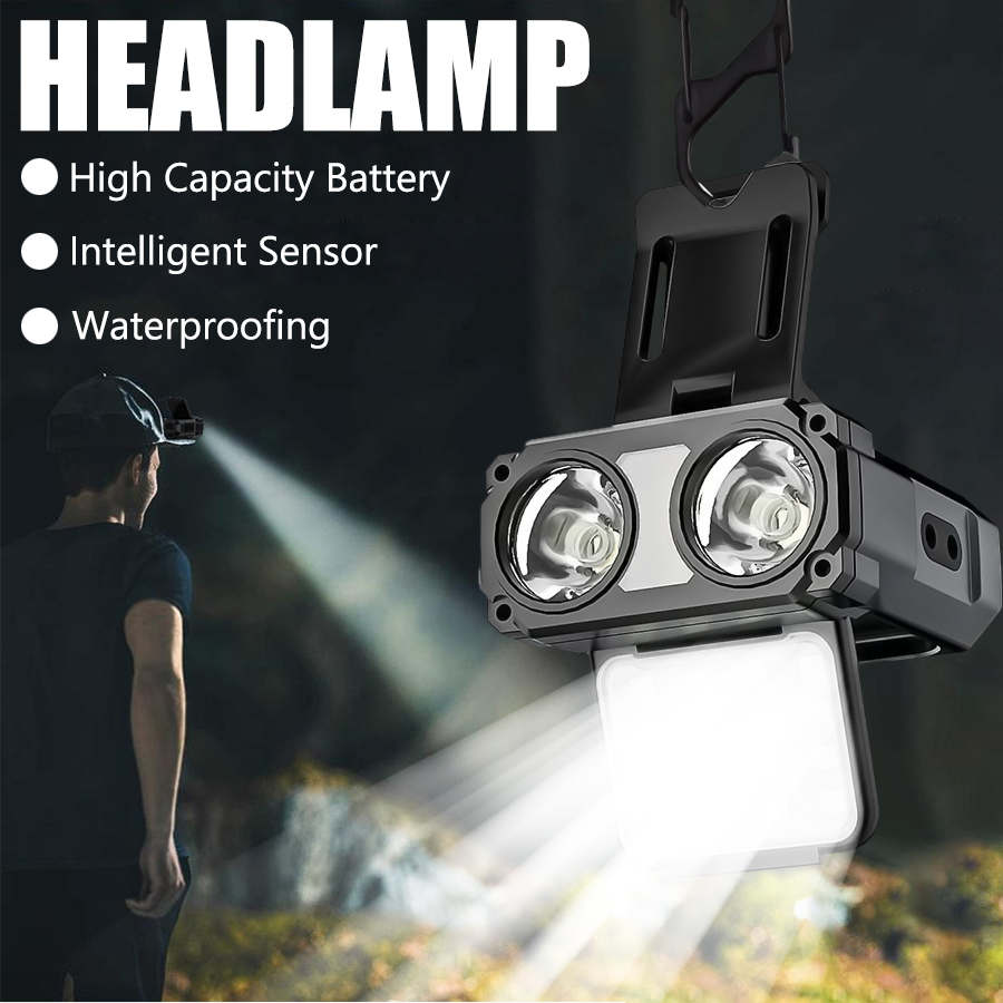 Fishing Light - Sensor COB LED Scheinwerfer Kappe Clip