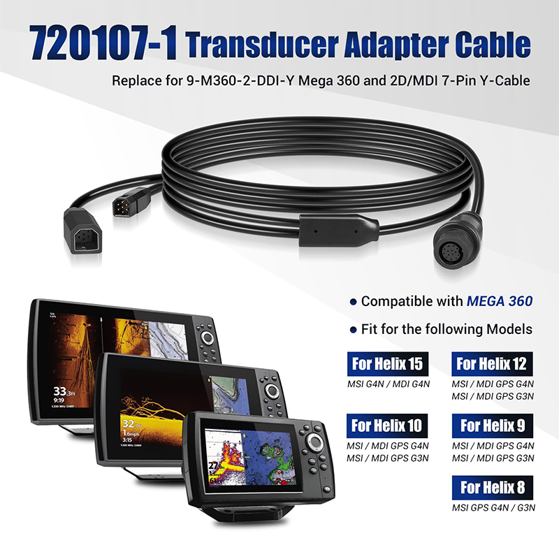 720107-1 Transducer-Adapterkab – Fish Finder Cable Bewertung und Preis