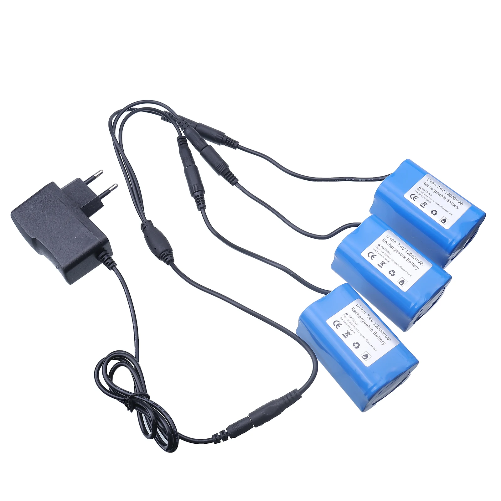 7,4V 12000mAh Akku mit USB-Lad – Fish Finder Charger Bewertung und Preis